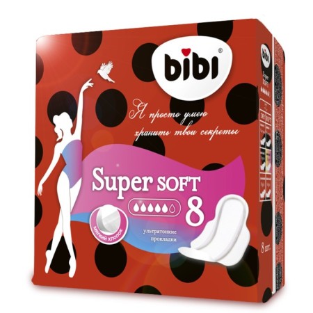Gaskets "Bibi" Super Ultra Soft, 8 pcs.
