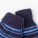 Mittens for the boy double, blue/blue, size 16