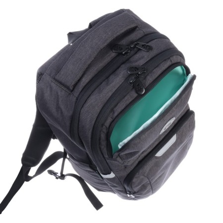 Youth backpack 41 x 27 x 17 cm, Grizzly, ergonomic back, laptop department, gray-8