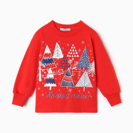 Pajamas for a boy, red/blue color, height 86 cm-1