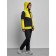 Ski costume female winter, size 44, yellow color