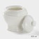 Serving set Magistro Rodos, 2 items: milkman 300 ml, sugar tower 300 ml, white color