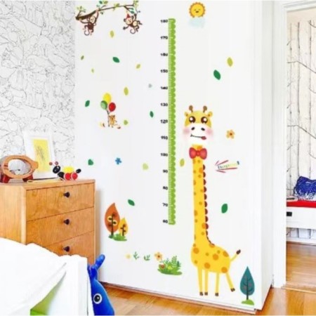 Stick plastic Interior color Rostomer "Giraffe and Monkey" 60x90 cm