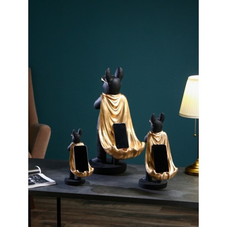 A set of stands for the little things “Boldog standing”, polystone, 58 cm, black and golden color-1