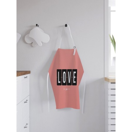 Apron kitchen with a photo print "Eternal Love", adjustable, size OS-1