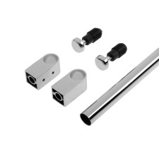 Tundra rating d = 16 mm, l = 1200 mm, a set of 2 holders and 2 plugs, color chromium