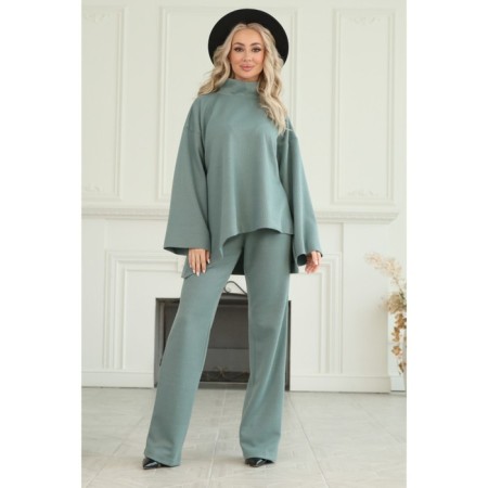 Female suit, size 54, green color-14