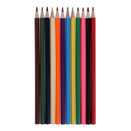 Pencils of 12 colors "Kalyak-Malyak", hexagonal, tube with a grind-2