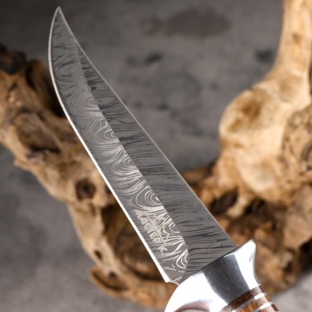 Hunting knife "Siberian" 27.5mm, blade 145mm/3.2mm, brown-5