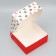 Folding box "Happy New Year", fireplace, 25 x 25 x 10 cm, new year