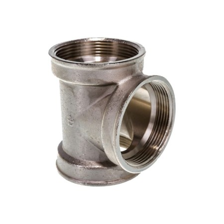 Aqualink tee, 2 ", internal/internal/internal thread, nickel -plated brass-2