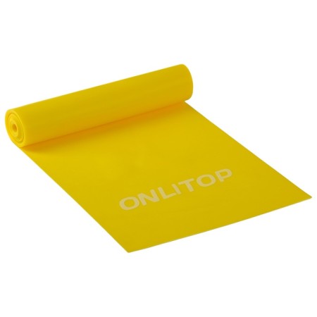 Эспандер ленточный для фитнеса ONLYTOP, 150х15х0,04 см, 10 кг, цвета МИКС-8