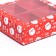 Box for sweets 4 pcs, 12.6 x 12.6 x 3.5 "Santa Claus"