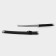 Souvenir weapon "Katana on the stand", black scabbard, matte, smooth 70cm, blade 31cm
