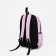 School backpack of textiles on lightning, Fulldorn, external pocket, pink color