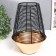 Summary Metal for 1 candle "Loft. Prutia" black with gold 23x16x16 cm