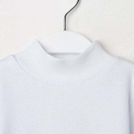 School turtleneck for children, white color, height 140-1
