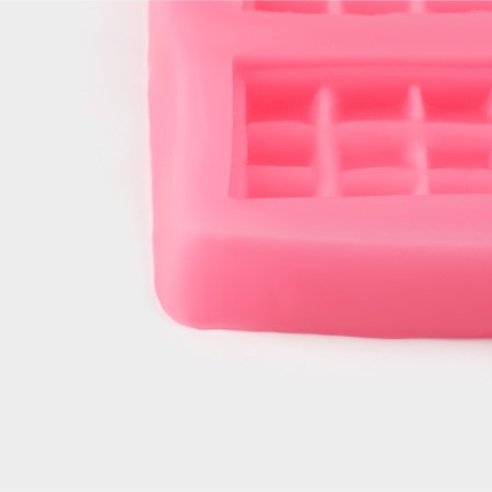 Mold Dolyana "Chocolate", silicone, 8.5 × 6.5 × 0.8 cm, pink color-3