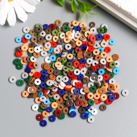 Beads for PVC Creativity "Autumn Rings" set ≈ 330 pcs 0.1x0.6x0.6 cm