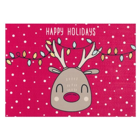 New Year's napkin on the table "Happy Holid" PVC, 40x29 cm-1