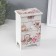 Casket Wood 2 Boxes "Romantic Bouquet" 18.5x11.7x7.5 cm