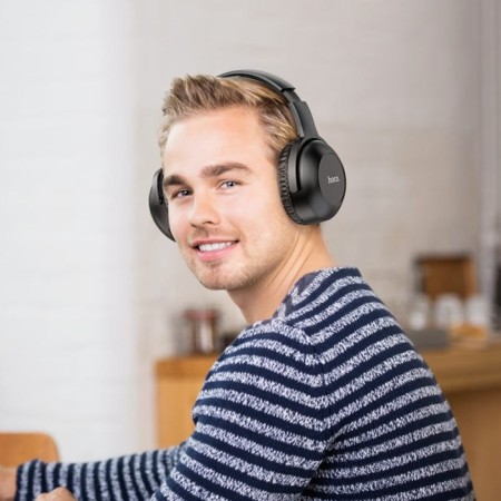 Hoco W33 headphones, wireless, full -size, Bluetooth 5.0, 250 mAh, black-2