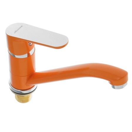 Accoona A4266P kitchen mixer, with a nut, a short husak, silumin, orange color