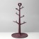 Standing for jewelry "Wood with heart", 18.3 × 36 cm, dark pink color