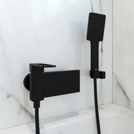 IDDIS SLIBL00I02 bath mixer, single -leaf, sliding excess 14 cm, black-1
