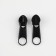 Galanterery Castle for Lightning "Spiral", No. 5, without a stopper, 10 pcs, black color