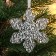 Christmas tree decoration "Snowflake - magic" (set 2 pcs) 8 cm, transparent