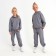 Kids (hoodies, trousers) minku color gray, height 122