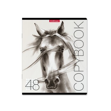 Notebook of 48 sheets in the Erichkrause Wild Horse cage, cover coated cardboard, offset block, mix-2