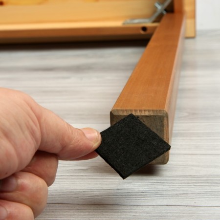Furniture tundra, 85 x 85 mm, square, black, 2 pcs.-10