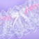 Garter for the bride "Elites", white-pink