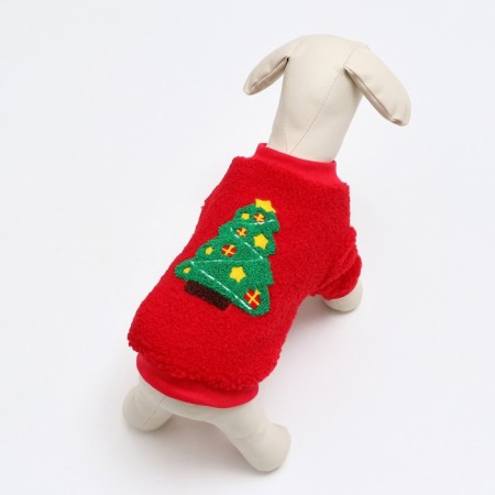 Sweatshirt "Christmas tree", size XL, red (DS 40, Osh 34, OG 44 cm)-2
