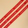 A satin decorative ribbon “Happy New Year!”, Red, 1.5 cm × 5 m