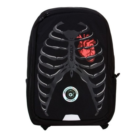 Youth backpack Grizzly, 41.5 x 29 x 18 cm, ergonomic back, laptop department-10