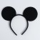 Carnival rim "Black Mouse", with ears