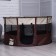 Animal aviary, tent, round, 110 x 55 cm, brown