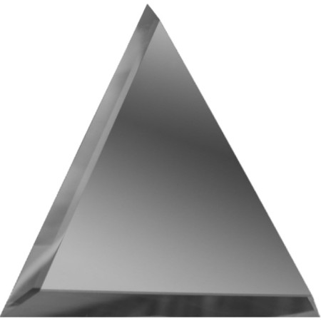 Triangular mirror graphite tiles with fake 10 mm, 200x200 mm-1