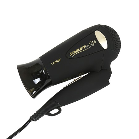 Claus Scarlett SC-HD70IT10, 1400 W, 2 temperature modes, folding handle, black with gold-1