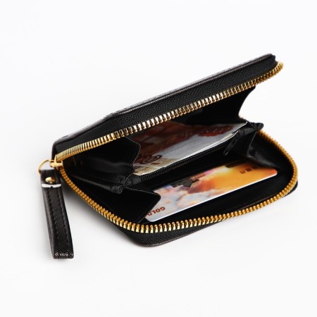 Children's wallet with lightning, black color-3