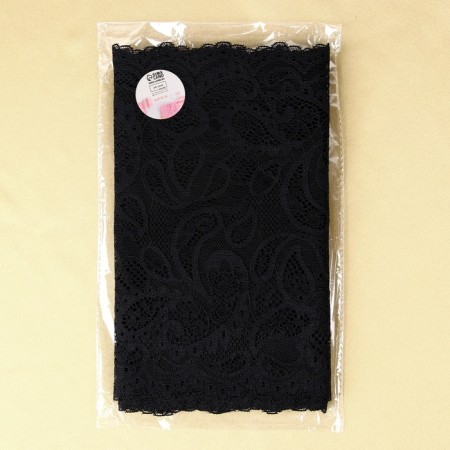 Lace elastic fabric, 230 mm × 2.7 ± 0.5 m, black color-4