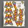 Set for decorating the cake "Butterflies", 10 pcs., Multi -colored