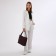 Women's bag with lightning, burgundy color