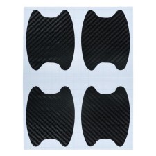 Protective film for doors, 3D carbonate, 5x6.8 cm, black, set 4pcs