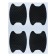 Protective film for doors, 3D carbonate, 5x6.8 cm, black, set 4pcs