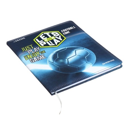 Universal diary for grade 1-11 Football Time, solid cover, artificial leather, foam rubber, liesse, 80 g/m2-2