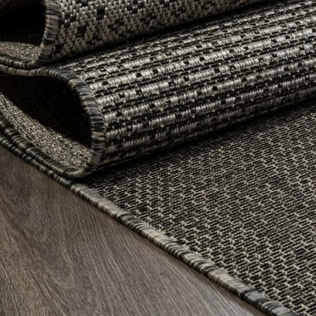 Rectangular carpet Merinos Kair, size 200x390 cm, Gray color-3